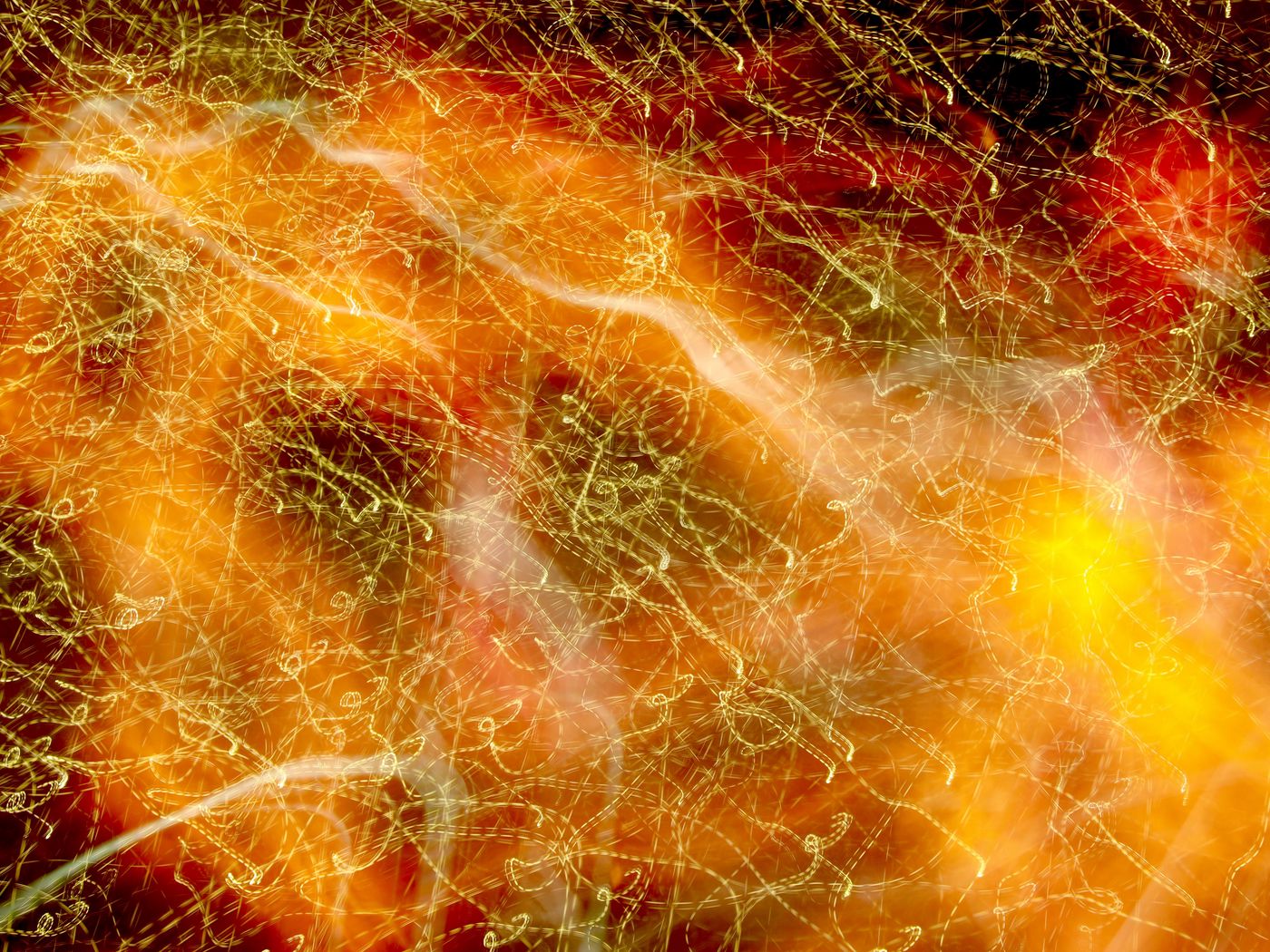 1400x1050 Wallpaper freezelight, lines, light, glow, abstraction