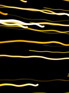 Preview wallpaper freezelight, lines, wavy, glow, black