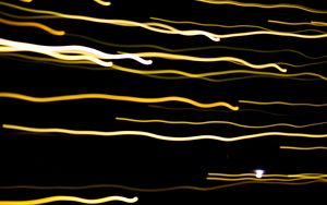 Preview wallpaper freezelight, lines, wavy, glow, black