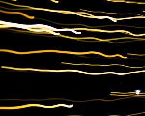 Preview wallpaper freezelight, lines, wavy, glow, black