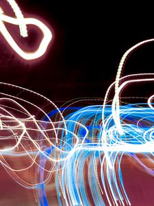 Preview wallpaper freezelight, long exposure, distortion, multicolored