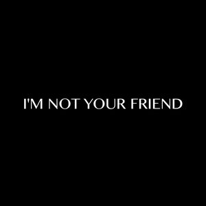 Preview wallpaper friend, friendship, phrase, bw, words, text, distance