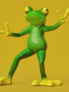 Preview wallpaper frog, figurine, toy