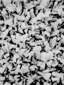 Preview wallpaper frost, ice, crystals, winter, black and white