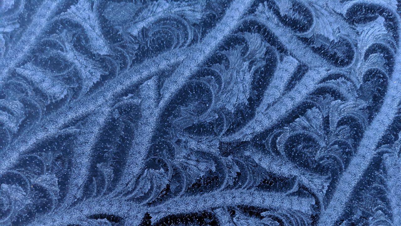 Wallpaper frost, pattern, glass, frozen