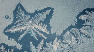 Preview wallpaper frost, pattern, macro, glass
