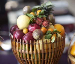 Preview wallpaper fruit, basket, food, appetizing
