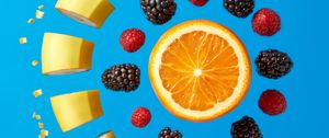 Preview wallpaper fruit, berries, fork, fresh, juicy
