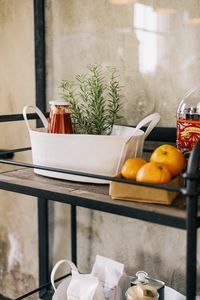 Preview wallpaper fruit, citrus, shelf, food