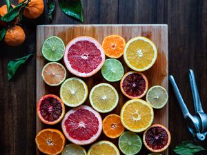 Preview wallpaper fruit, citrus, sliced, juicy