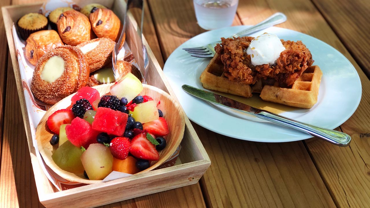 Wallpaper fruit, pastries, dessert, breakfast