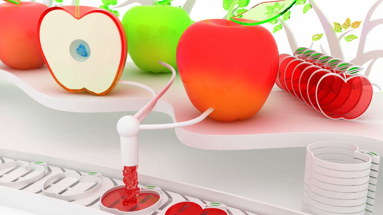 Wallpaper fruits, apples, mechanism, system, device