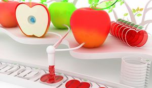 Preview wallpaper fruits, apples, mechanism, system, device