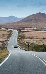 Preview wallpaper fuerteventura, highway, road, marking