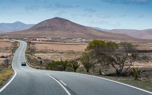 Preview wallpaper fuerteventura, highway, road, marking