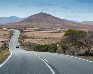 Preview wallpaper fuerteventura, highway, road, marking