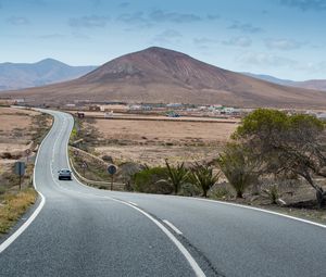 Preview wallpaper fuerteventura, highway, road, marking