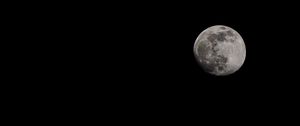 Preview wallpaper full moon, craters, moon, night