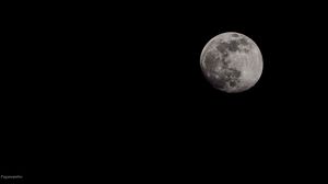 Preview wallpaper full moon, craters, moon, night