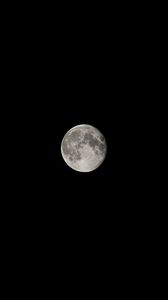 Preview wallpaper full moon, moon, black