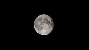 Preview wallpaper full moon, moon, black