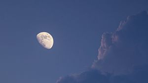 Preview wallpaper full moon, moon, clouds, sky