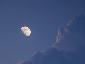 Preview wallpaper full moon, moon, clouds, sky