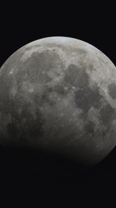 Preview wallpaper full moon, moon, craters, dark