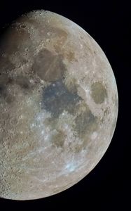 Preview wallpaper full moon, moon, craters, night