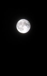 Preview wallpaper full moon, moon, dark, night