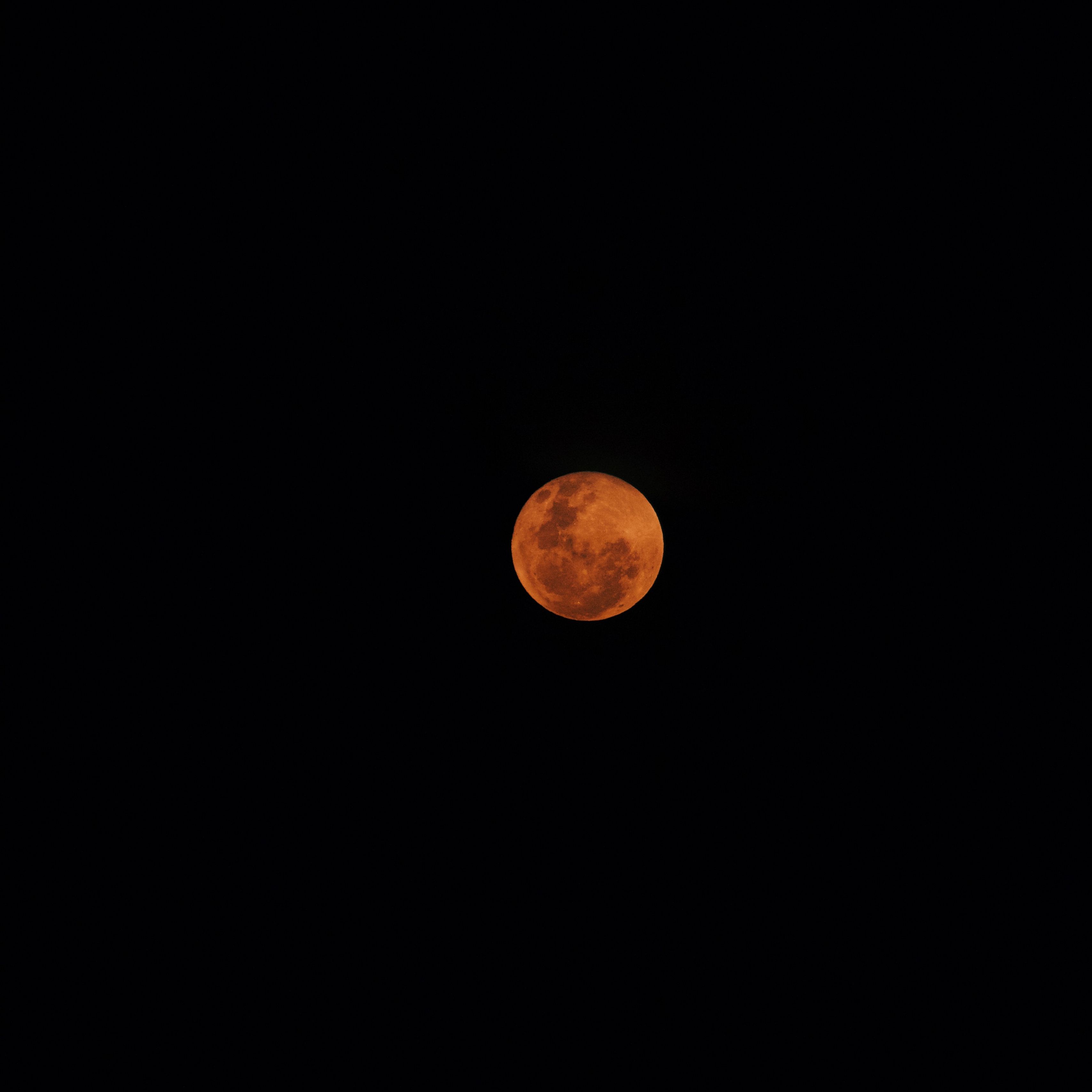 3415x3415 Wallpaper full moon, moon, night, sky, darkness, black