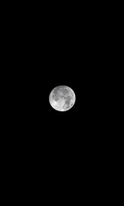Preview wallpaper full moon, moon, night, sky, black