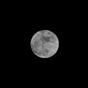 Preview wallpaper full moon, moon, night, sky, black and white, black