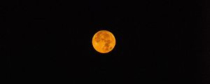 Preview wallpaper full moon, moon, reflection, night, darkness