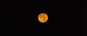 Preview wallpaper full moon, moon, reflection, night, darkness