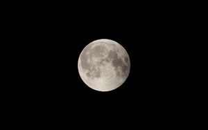 Preview wallpaper full moon, moon, sky, dark, night