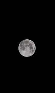 Preview wallpaper full moon, moon, sky, night, bw