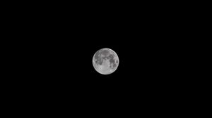 Preview wallpaper full moon, moon, sky, night, bw