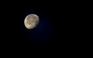 Preview wallpaper full moon, moon, sky, night, black