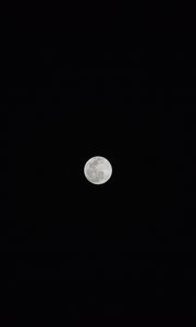 Preview wallpaper full moon, moon, sky, night, black, darkness