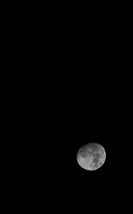 Preview wallpaper full moon, night, moon, darkness, minimalism