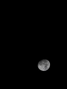 Preview wallpaper full moon, night, moon, darkness, minimalism