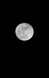 Preview wallpaper full moon, night, sky, darkness, black and white