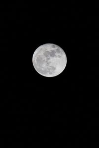 Preview wallpaper full moon, night, sky, darkness, black and white