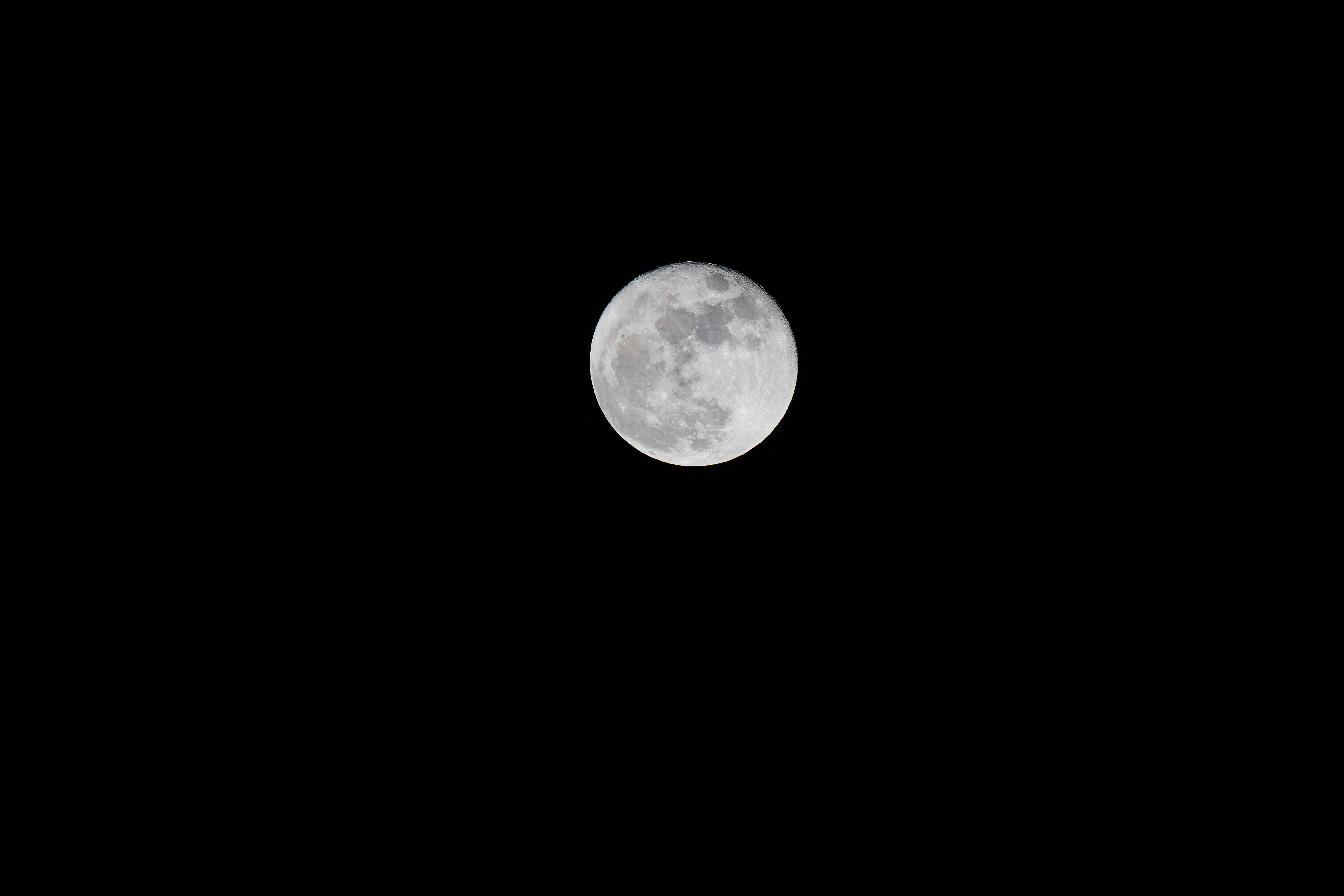 Download wallpaper 6144x4096 full moon, night, sky, darkness, black and