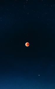 Preview wallpaper full moon, red moon, eclipse, fiery moon