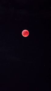 Preview wallpaper full moon, red moon, moon, night, sky, starry sky