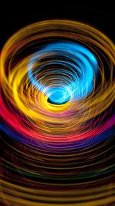 Preview wallpaper funnel, rotation, circles, abstraction, colorful