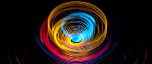 Preview wallpaper funnel, rotation, circles, abstraction, colorful
