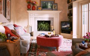 Preview wallpaper furniture, fireplace, comfort, interior, design, style, modern